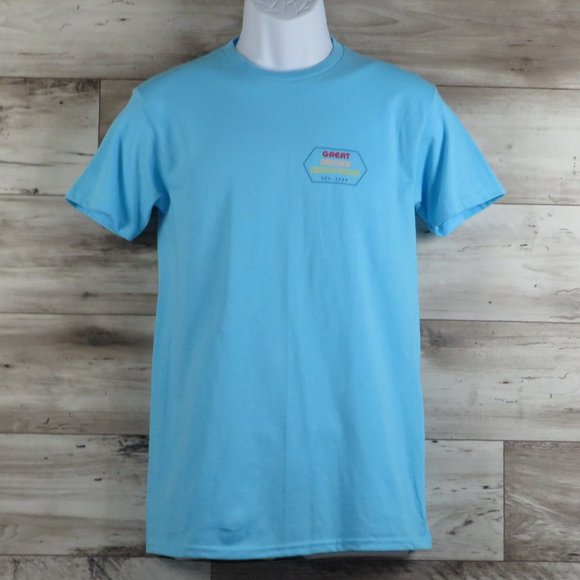 Beachwood* Men's Short Sleeve Crew Neck‎ Straight Hem Pullover Tee Shirt~ Small - Picture 1 of 9